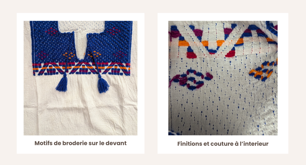 Blouse artisanale brodée – Image 2