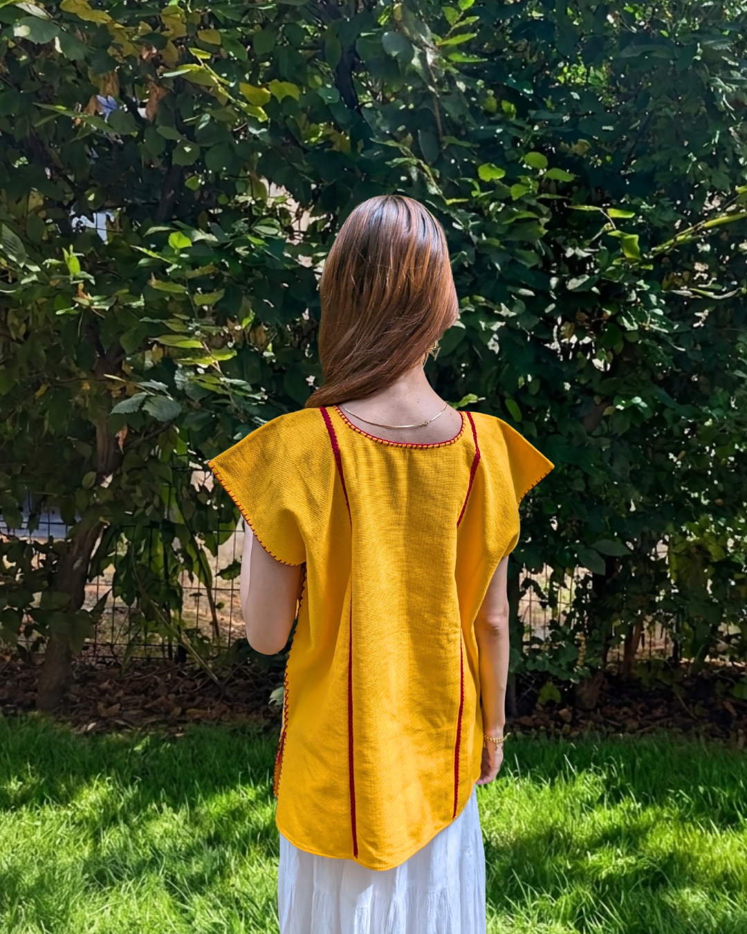 Blouse mexicaine brodée – Image 4