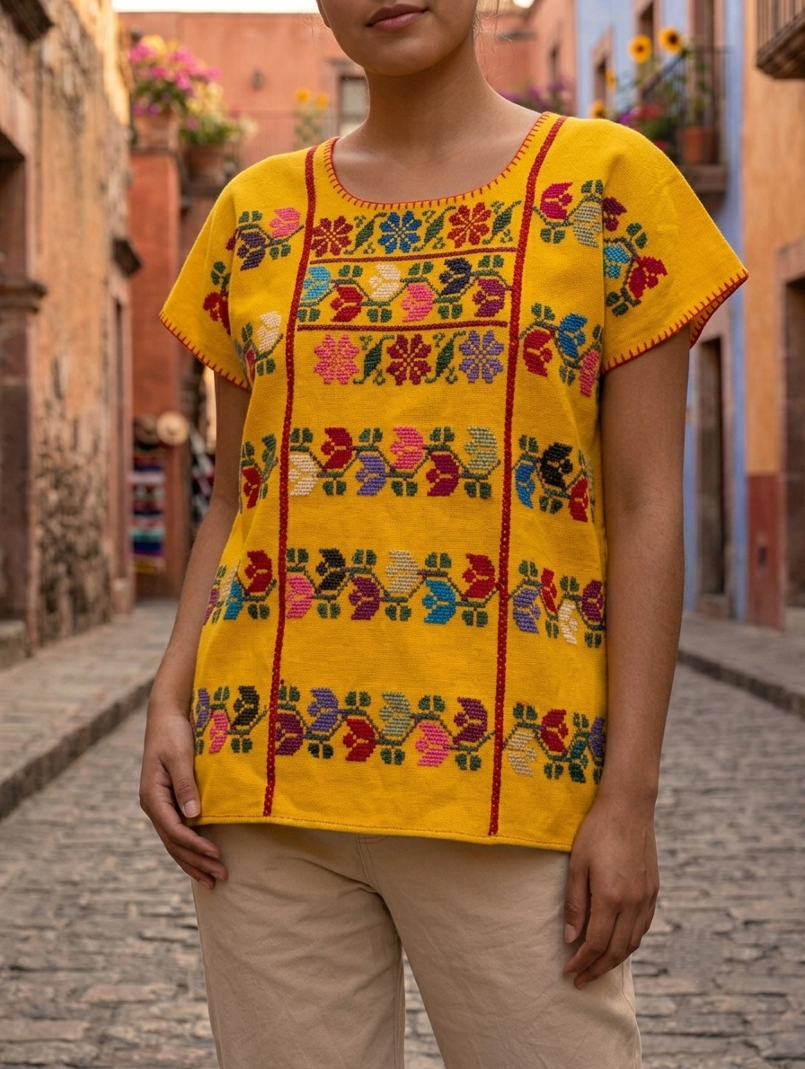 Blouse artisanale mexicaine