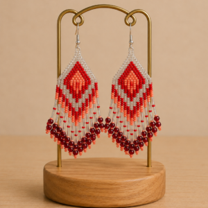 Boucles d’oreilles artisanales - Cascade