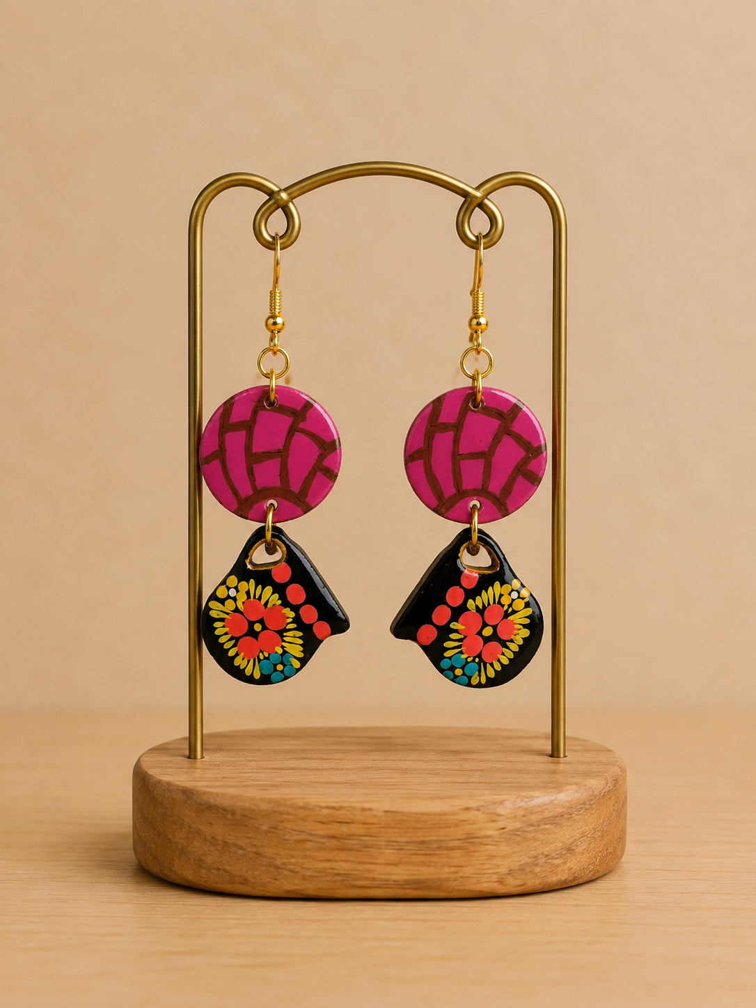 Boucles d'oreilles - Pain & tasse