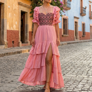 Robe longue artisanale